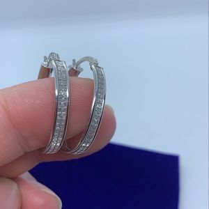 925 sterling silver hoop earrings